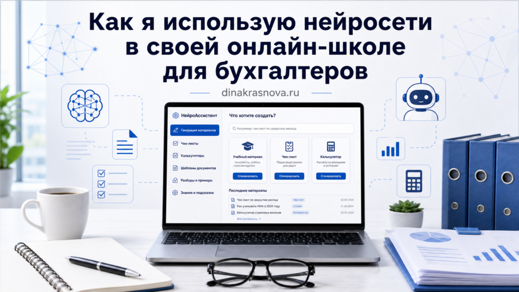 Как я использую нейросети в своей онлайн‑школе для бухгалтеров