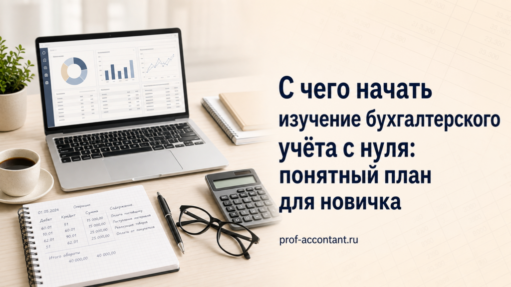 с чего начать изучение бухгалтерского учета
